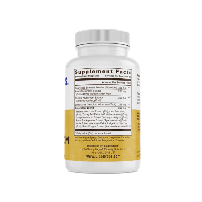 Lipo Shroom - Ingredients - SQ